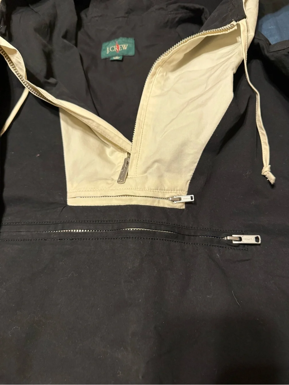 J. Crew Men’s Black Heritage Anorak Jacket, Medium, Limited Edition 1989, EUC